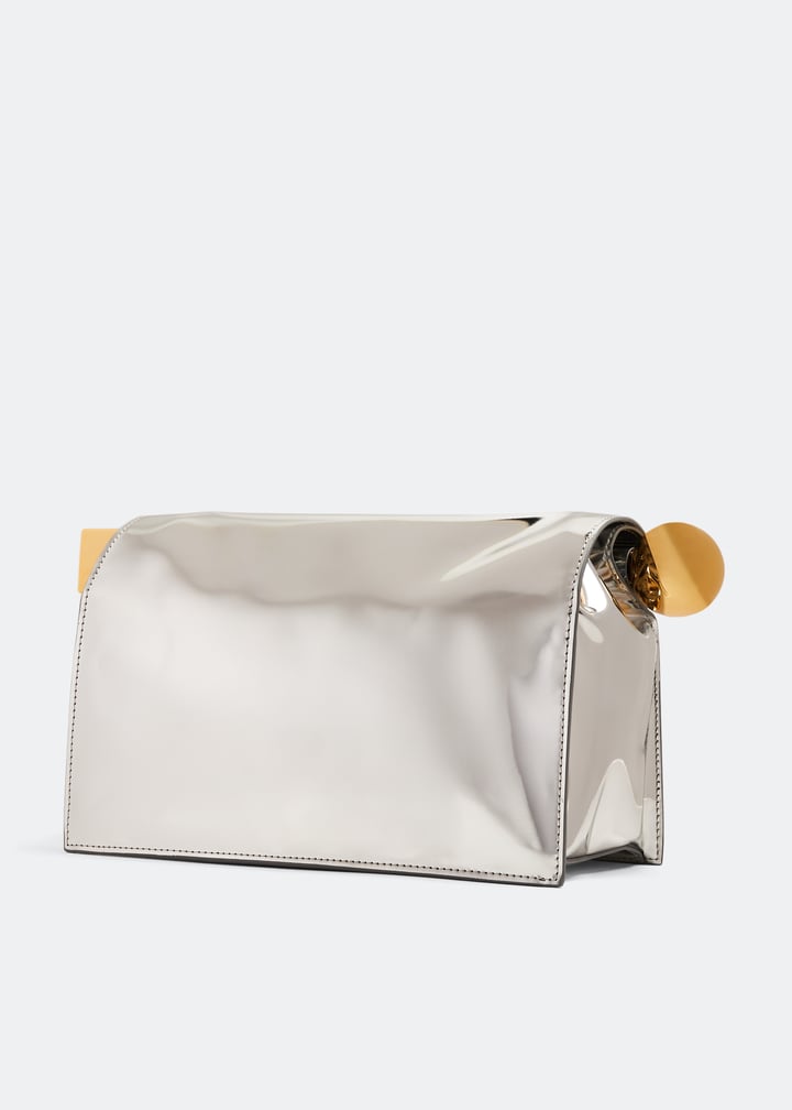クラッチバッグ JACQUEMUS FW25 Clutches (24EBAW00395 AC27L14990) Jacquemus La Pochette Rond Carré clutch for Women - Silver