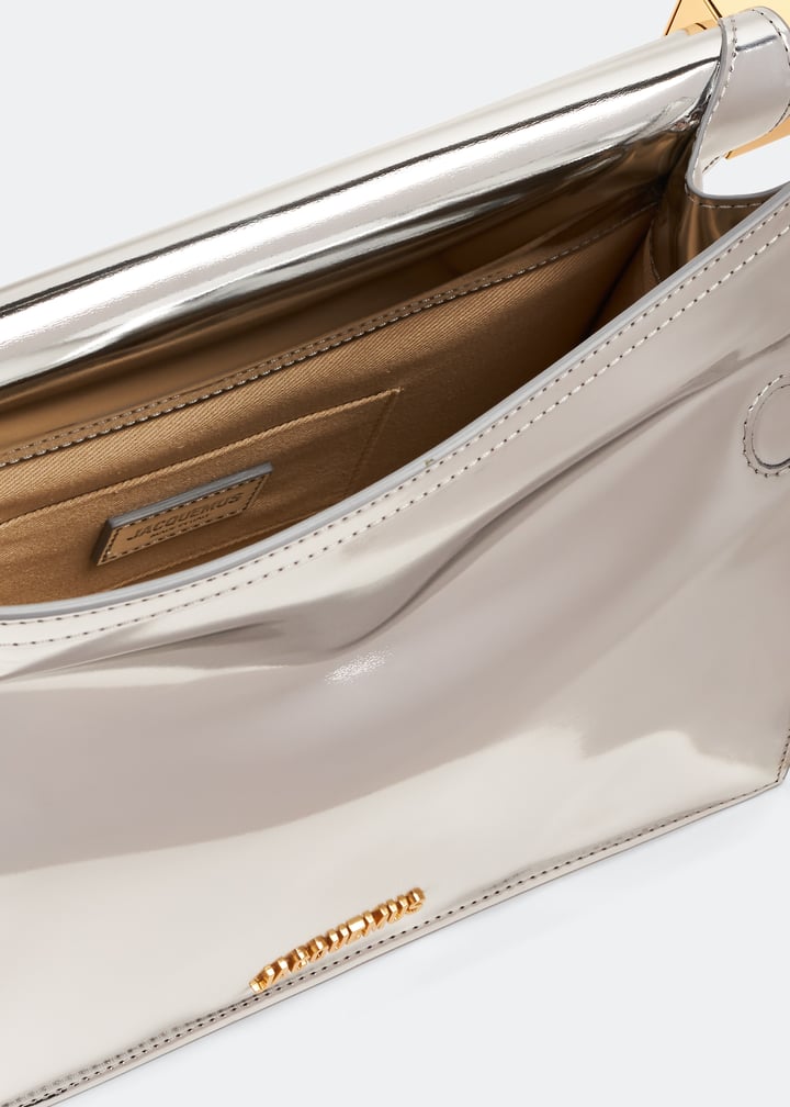 Jacquemus La Pochette Rond Carré clutch for Women - Silver