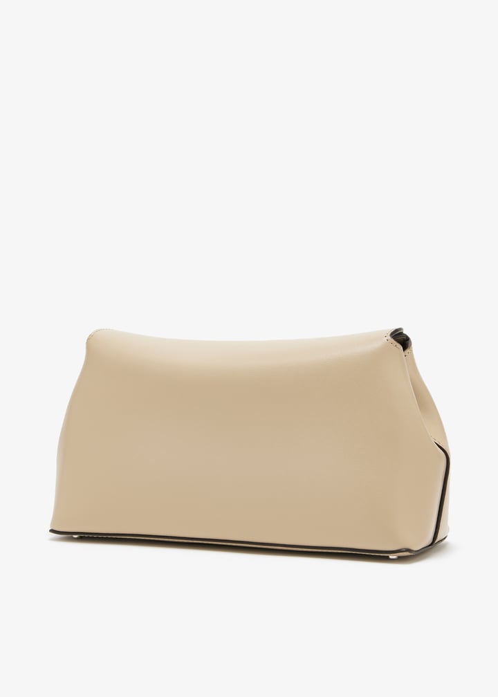 TOTEME T-Lock clutch for Women - Cream in USA | Level Shoes