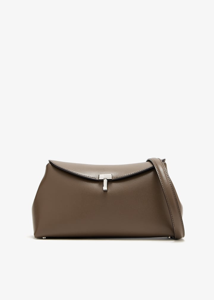 TOTEME T-Lock clutch for Women - Taupe in UAE | Level Shoes