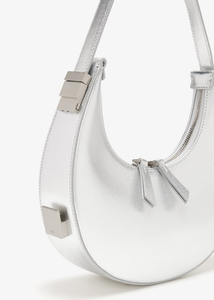 ハンドバッグ Toni Mini Bag - Osoi - Leather - Silver Osoi Metallic Silver Toni Leather Mini Bag - Fabric of Society