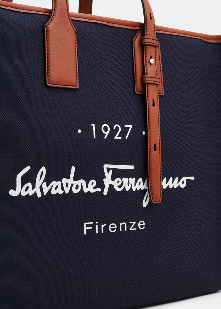 Ferragamo 1927 Signature tote bag for Men - Blue in UAE