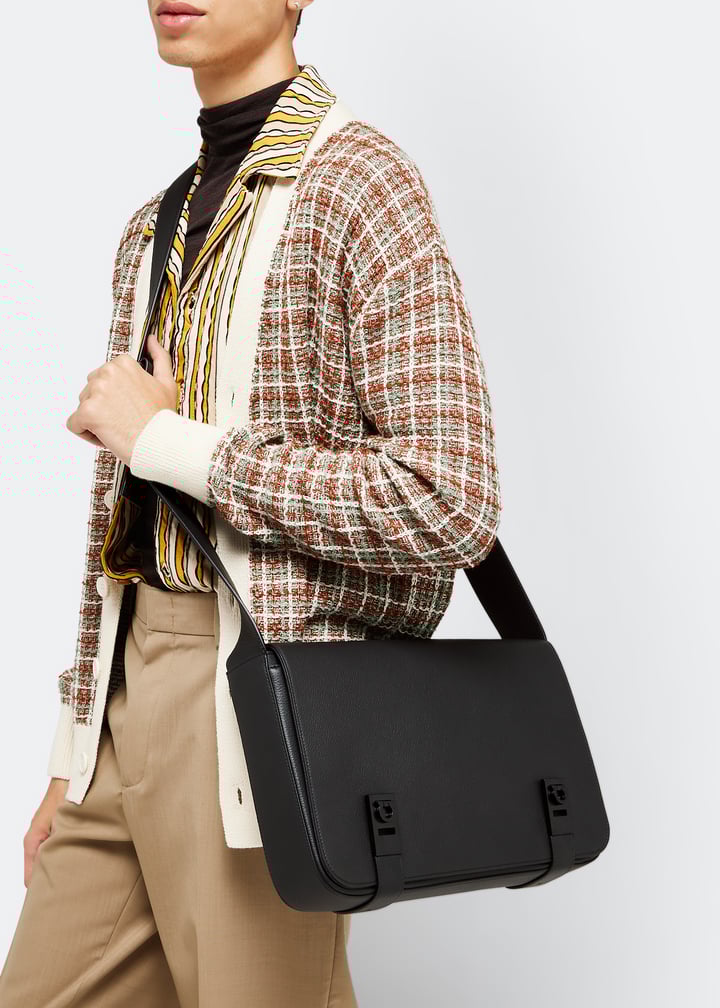 Ferragamo Messenger bag for Men - Black in USA | Level Shoes