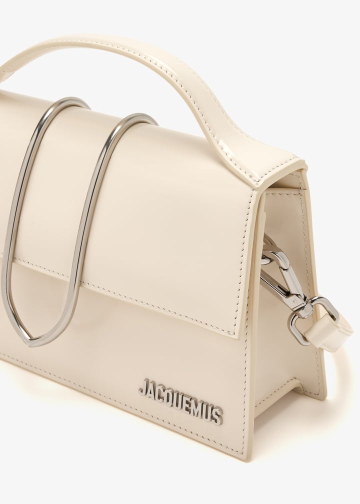バッグ・カバンその他 JACQUEMUS Le Grand Bambino bag in ivory leather Luxury handbag - Le Grand Bambino Jacquemus bag in ivory