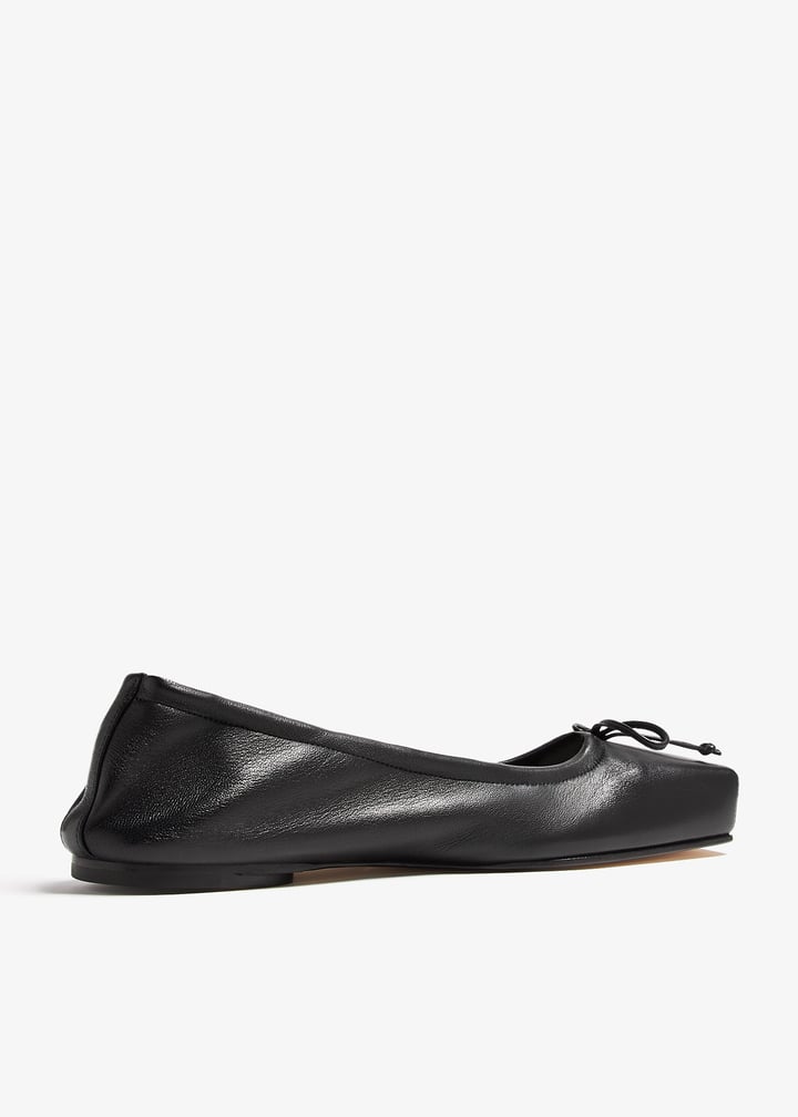 フラットシューズ MACH & MACH 'Lotus' ballet flats (R25S091310NETB17 BLACK) MM25-S0927-10-NET-