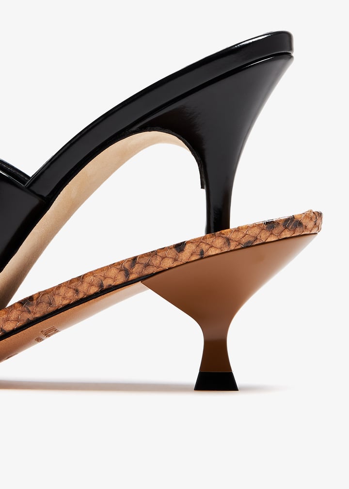 Jacquemus Les Doubles mules for Women - Black in UAE | Level