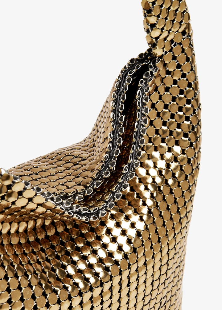 トートバッグ Rabanne Small Gold Mesh Pixel Shoulder Bag Gold pixel bag – Rabanne