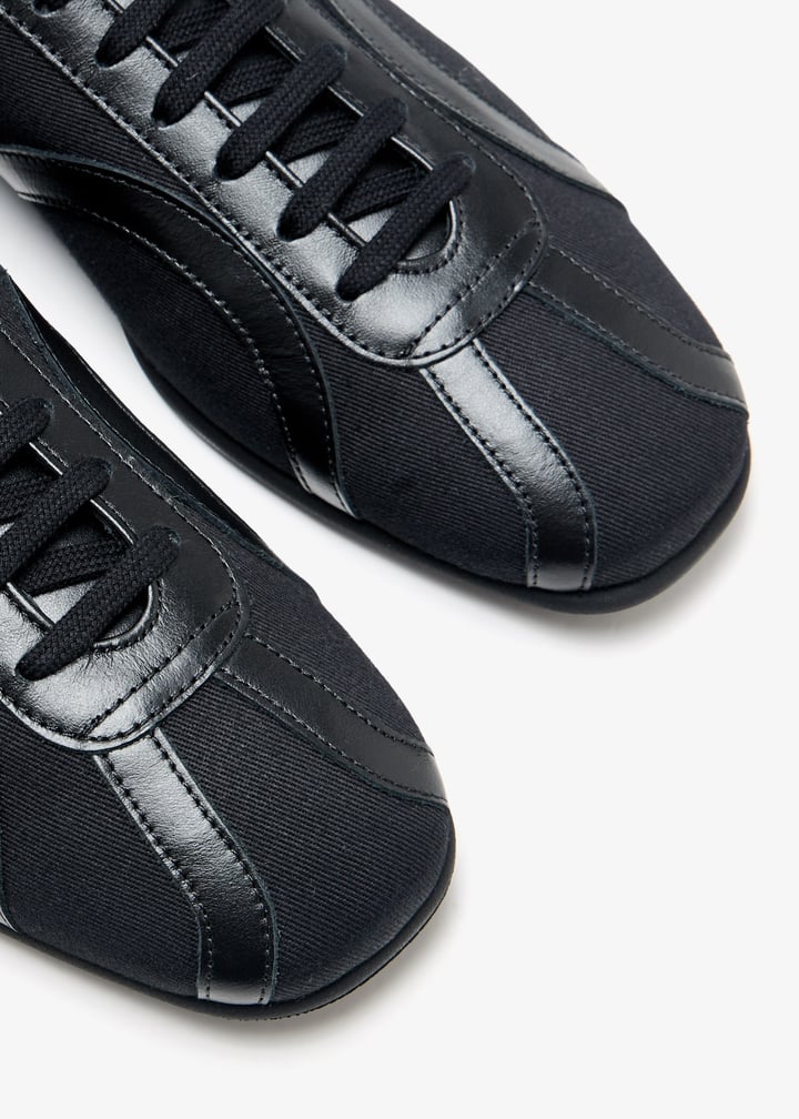 TOTEME Canvas sneakers for Women - Black in UAE | Level Shoes
