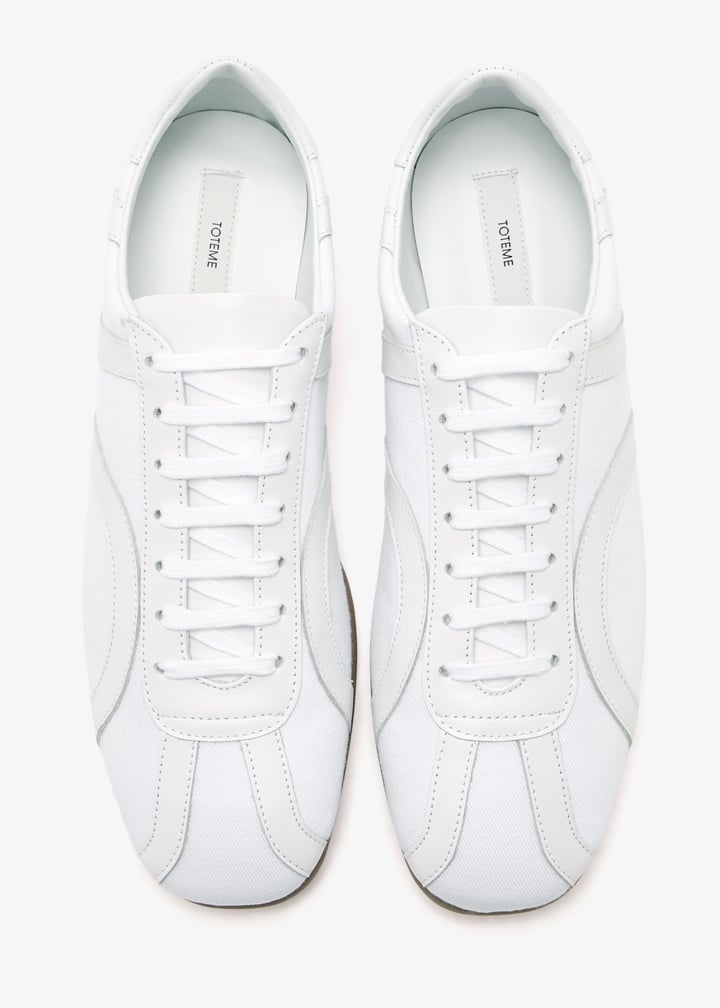 TOTEME Canvas sneakers for Women - White in UAE | Level Shoes