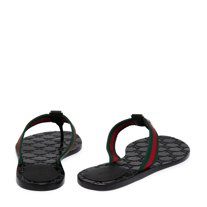 GG thong web sandals