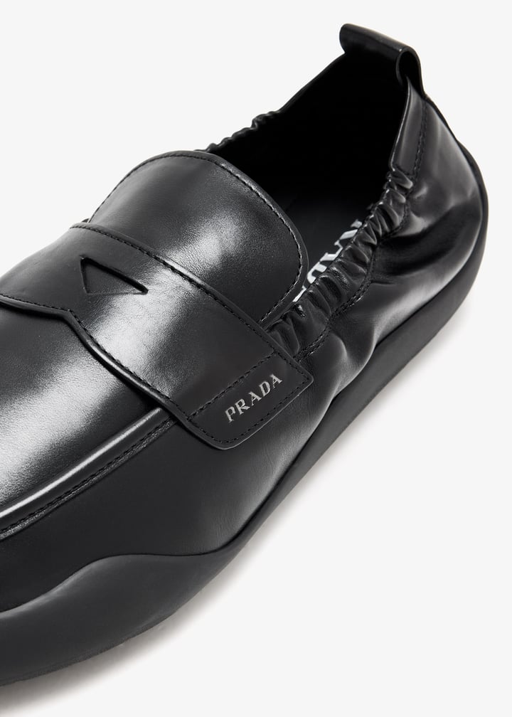 Prada Speedrock leather loafers for Men - Black in UAE | Level Shoes