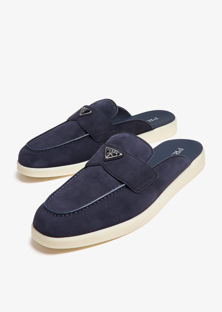 サンダル PRADA SUEDE SABOTS Prada Suede sabots - ShopStyle Flip Flop Sandals