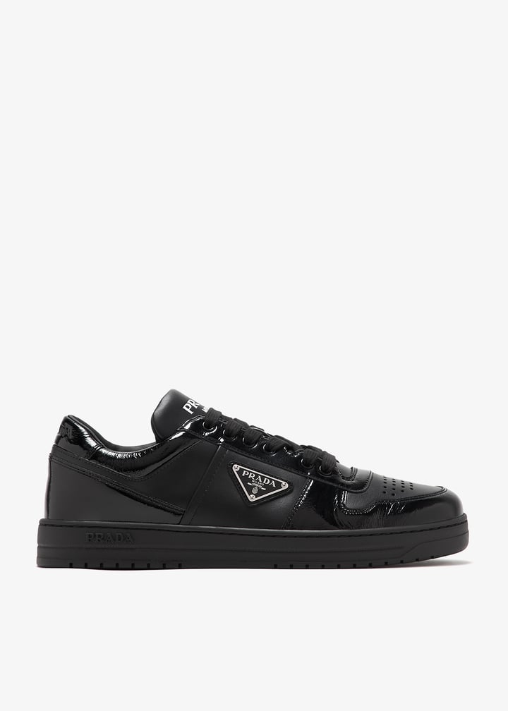 Prada Downtown leather sneakers for Men Black in UAE Level Shoes