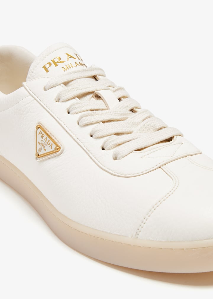 Prada Lane leather sneakers for Men - White in UAE | Level Shoes