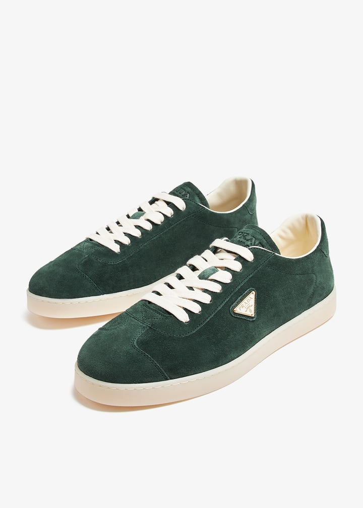 Prada Lane suede sneakers for Men - Green in UAE | Level Shoes