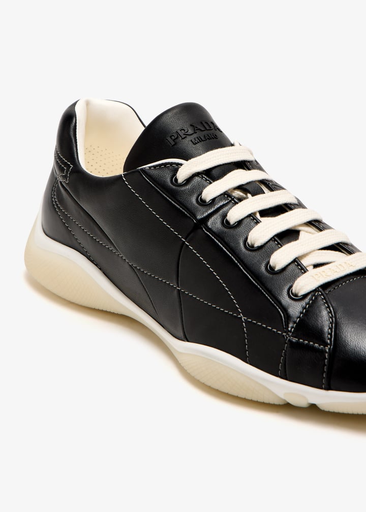 Prada Nappa leather sneakers for Men - Black in UAE | Level Prada Nappa leather sneakers for Men - Black in UAE | Level