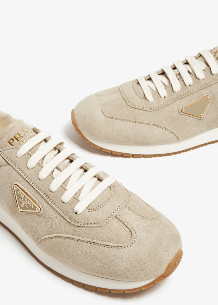 Prada Rank suede sneakers for Men - Beige in UAE | Level Shoes