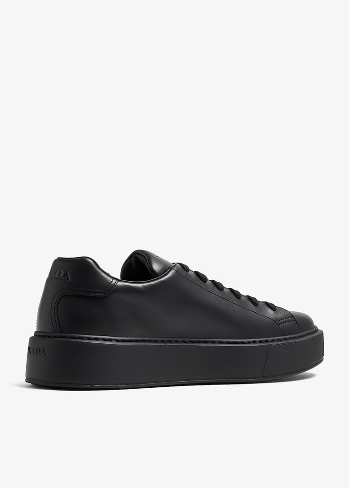 【オールレザー】00s PRADA All Leather Tailored Prada Leather sneakers for Men - Black in KSA | Level Shoes