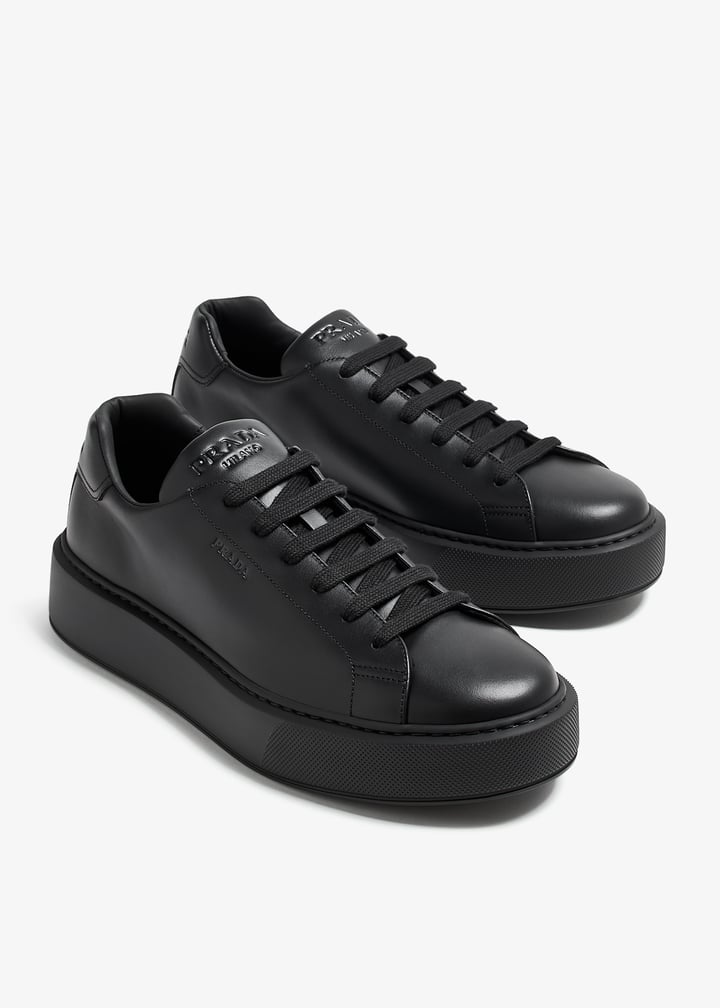 Prada Leather sneakers for Men - Black in KSA | Level Shoes