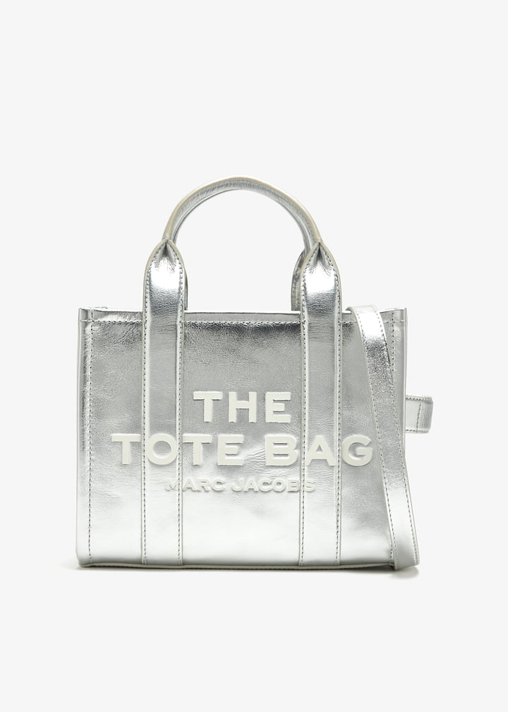 トートバッグ The Small Tote - Marc Jacobs - Leather - Silver Amazon.com: Marc Jacobs Women's The Small Tote, Silver