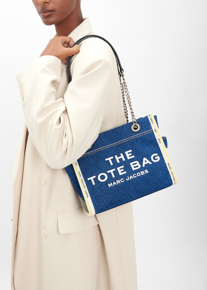 Marc Jacobs The Denim Chain small tote bag for Women - Blue