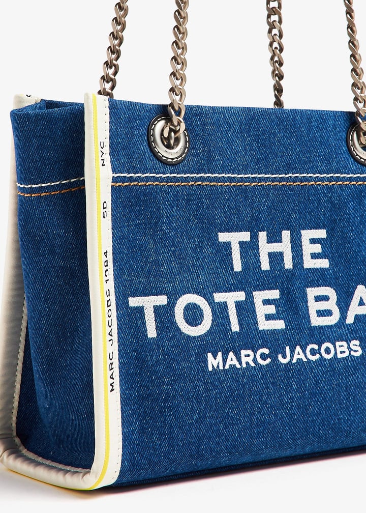 Marc Jacobs The Denim Chain small tote bag for Women - Blue