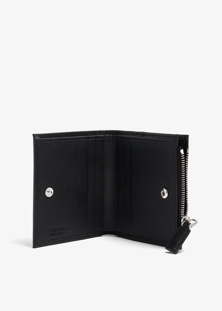 Prada Small Re-Nylon wallet for Men - Black in UAE | Level Shoes