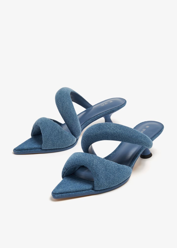 【JW PEI】 SARA デニムミュール-ブルー Sara Mule Denim - Blue | JW PEI