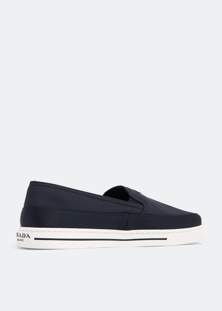 Prada Nylon slip-on sneakers for Men - Blue in UAE | Level Shoes