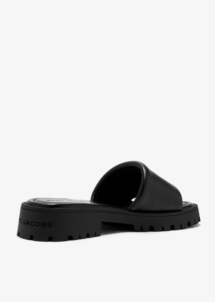 Marc Jacobs The Lug Sole slide sandals for Women - Black in