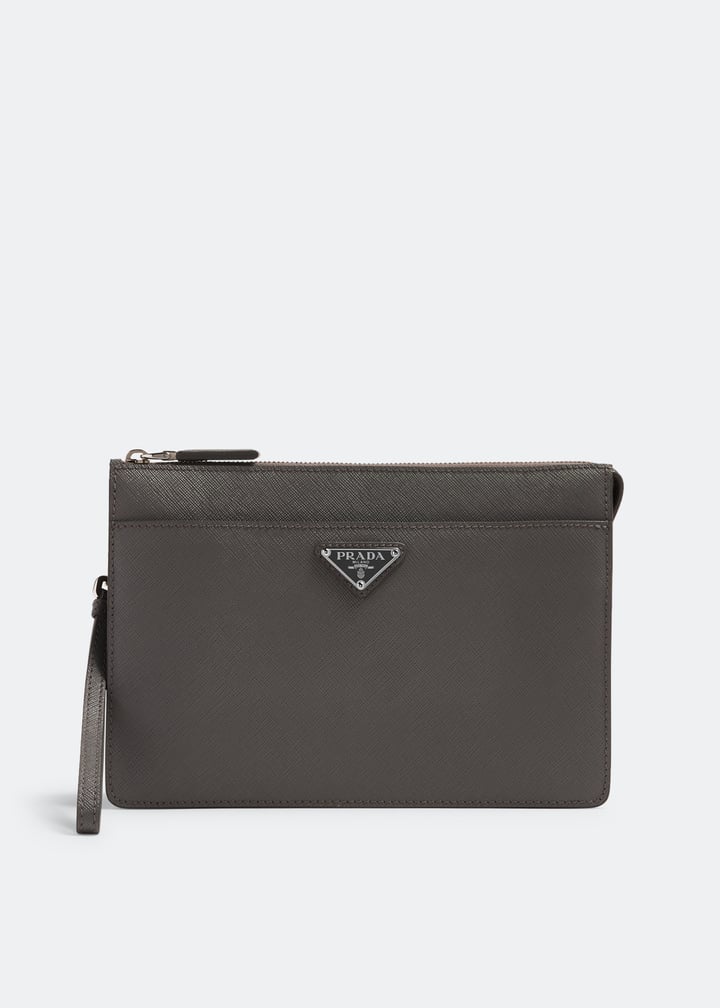 クラッチバッグ PRADA LEATHER POUCH Prada Leather Pouch | Saks Fifth Avenue