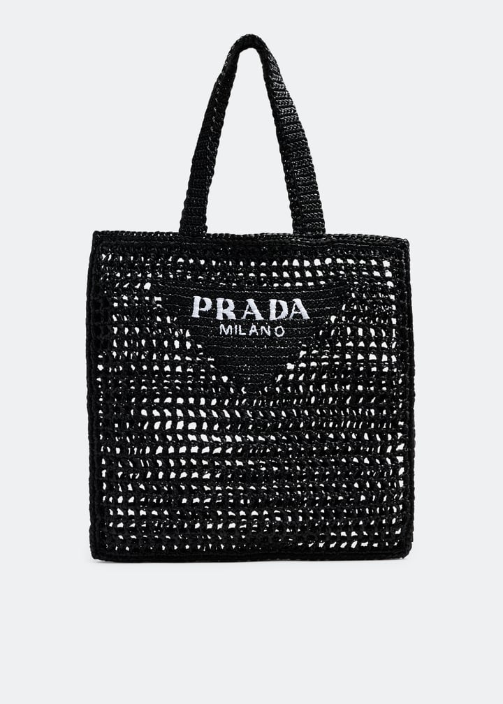 Prada Crochet tote bag for Men - Black in UAE | Level Shoes