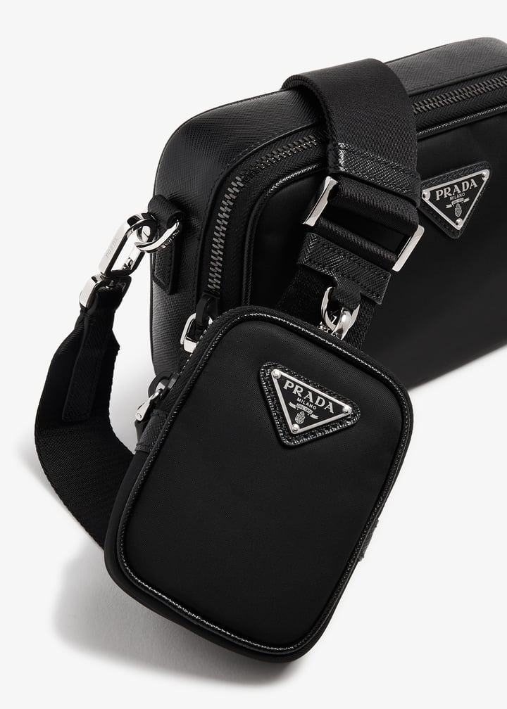 Prada Brique Re-Nylon bag for Men - Black in UAE | Level Shoes