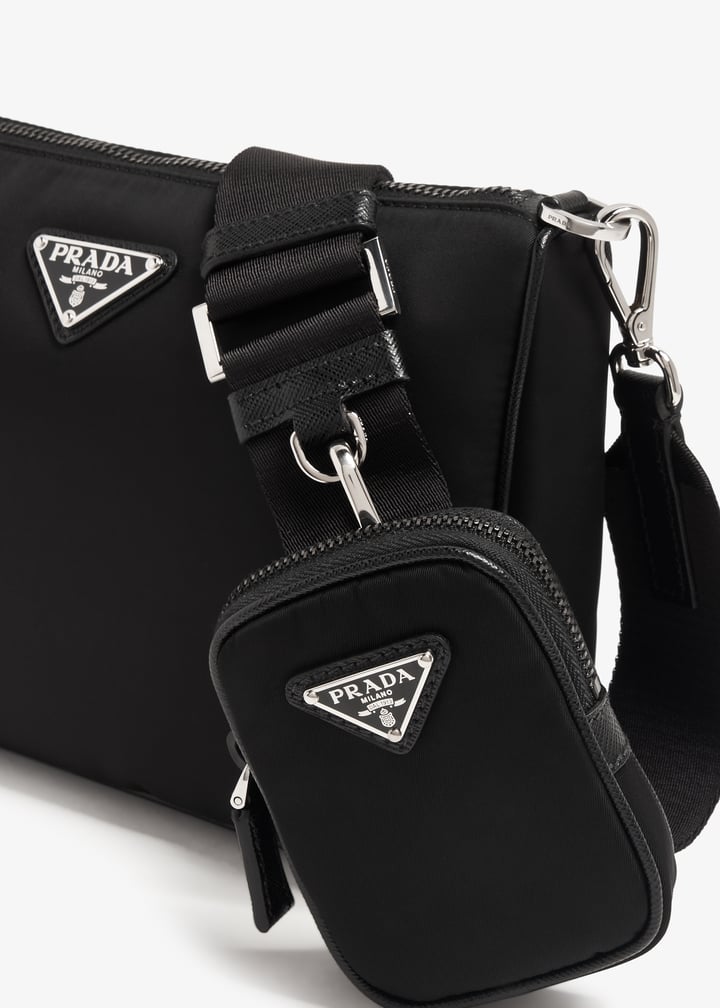 ショルダーバッグ PRADA FW25 Black Re-Nylon shoulder bag (1BD313RDLN F0002) Black Re-Nylon shoulder bag | PRADA