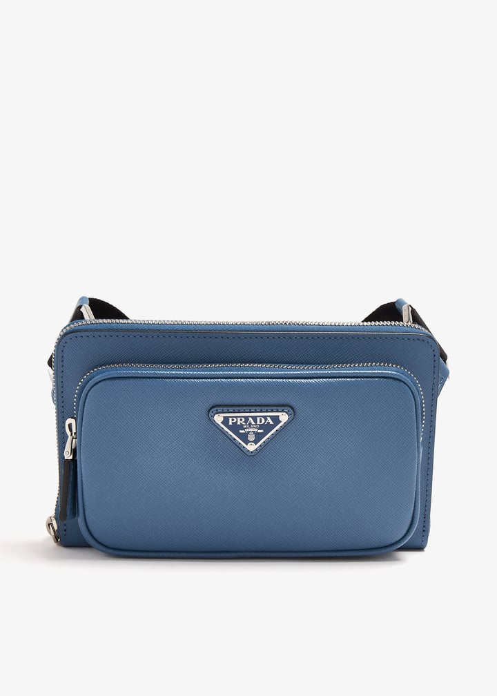 Prada Saffiano leather belt bag for Men Blue in Oman Level Shoes