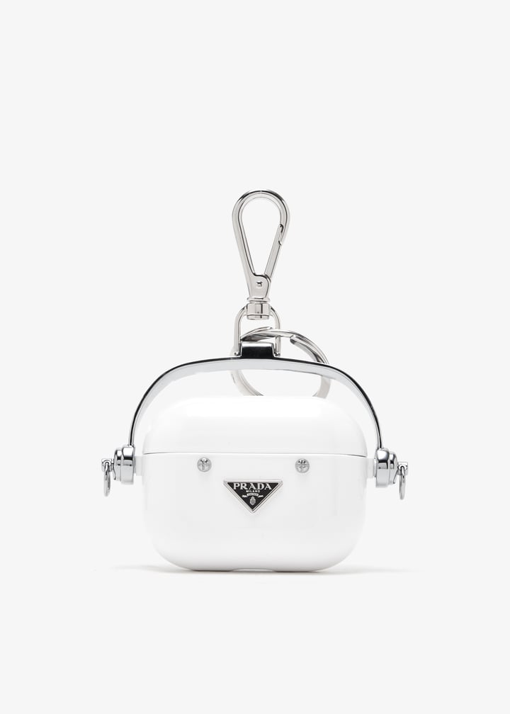 Prada Logo AirPods Pro 2 case for Men - Silver in UAE
