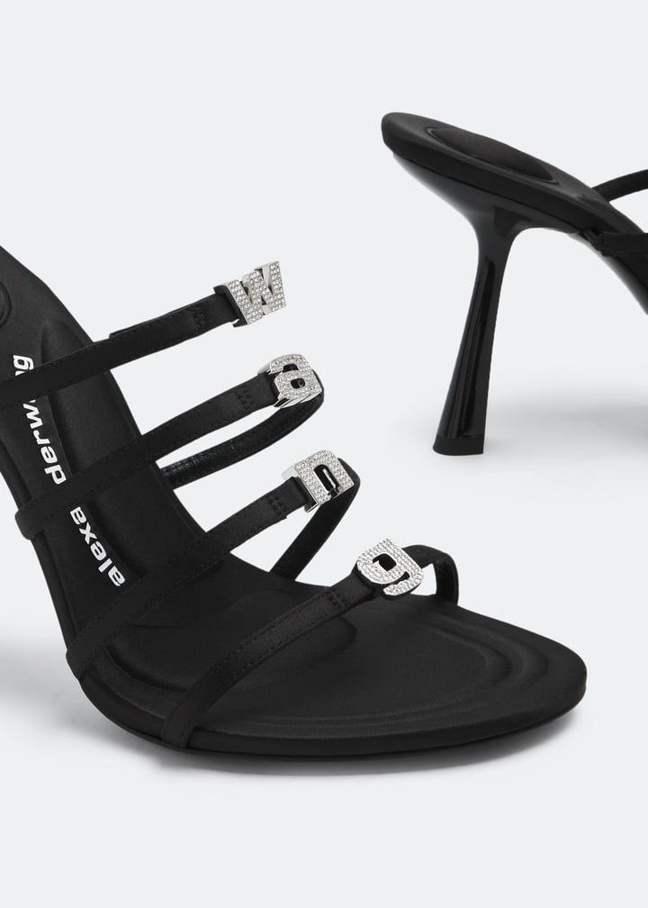Alexander Wang Nala 105 logo sandals for Women - Black in