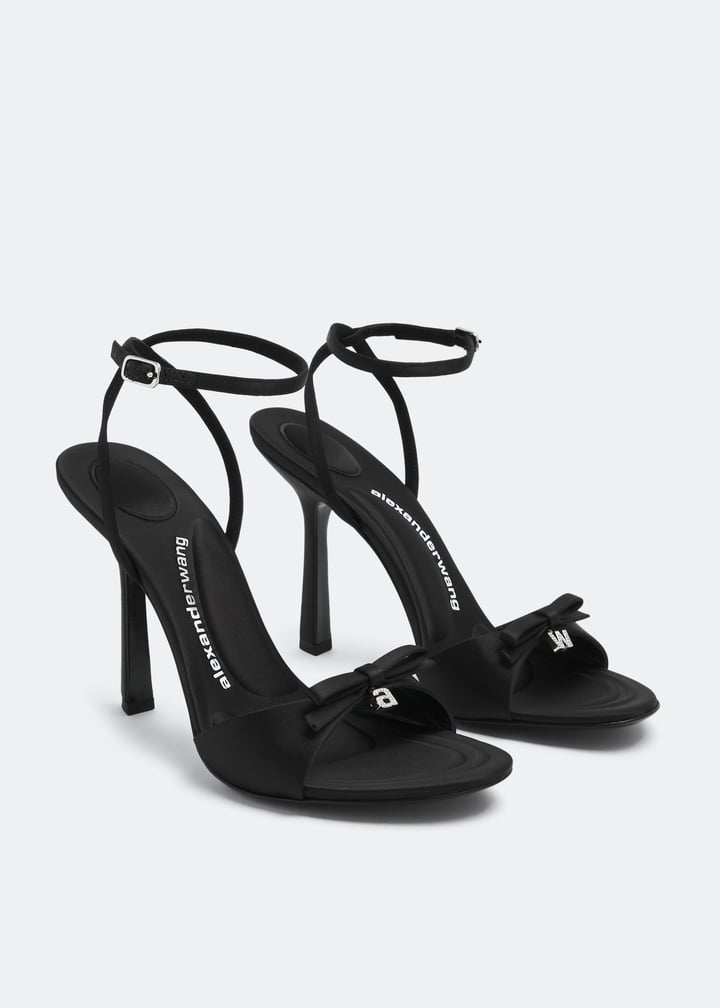 サンダル・ミュール Alexander Wang Dahlia 105 Pumps in Black Lycra Alexander Wang Dahlia 105 bow sandals for Women - Black in