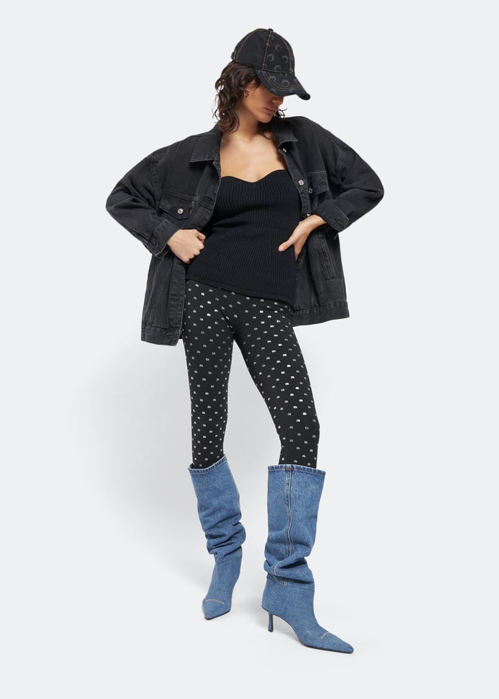 【関税込み】Alexander Wang ブラック Viola Slouch ブーツ Alexander Wang Viola 65 Slouch Boot in Black | FWRD