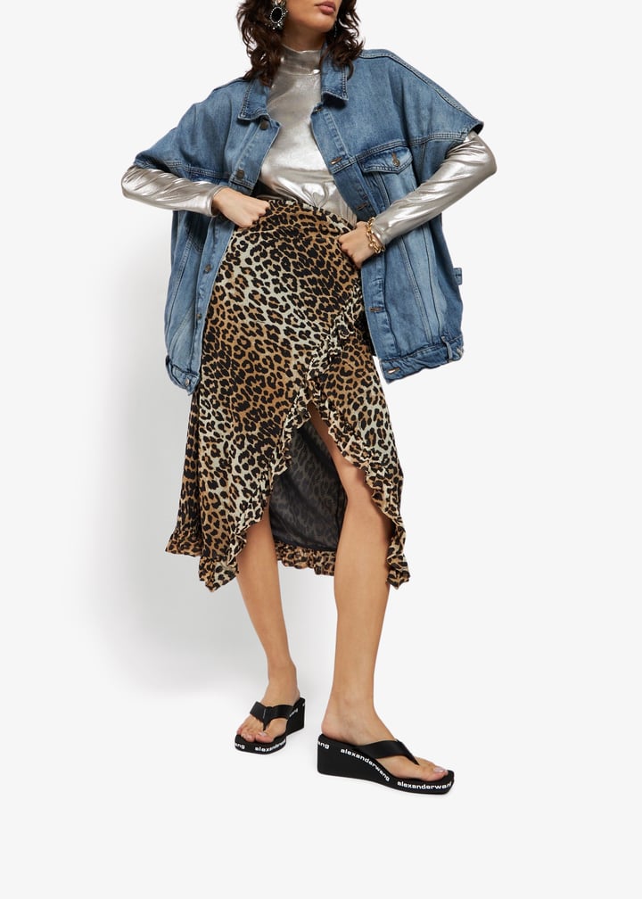 Alexander Wang AW wedge flip flops for Women - Black in UAE