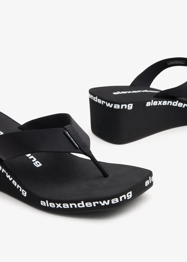 サンダル・ミュール ALEXANDER WANG Women Sandals 30321S033 001 Black julie 105mm nylon tubular sandal in BLACK | alexanderwang®
