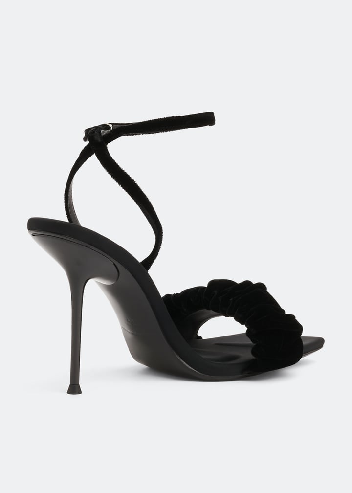 Alexander Wang Julie scrunchie slingback sandals for Women Black