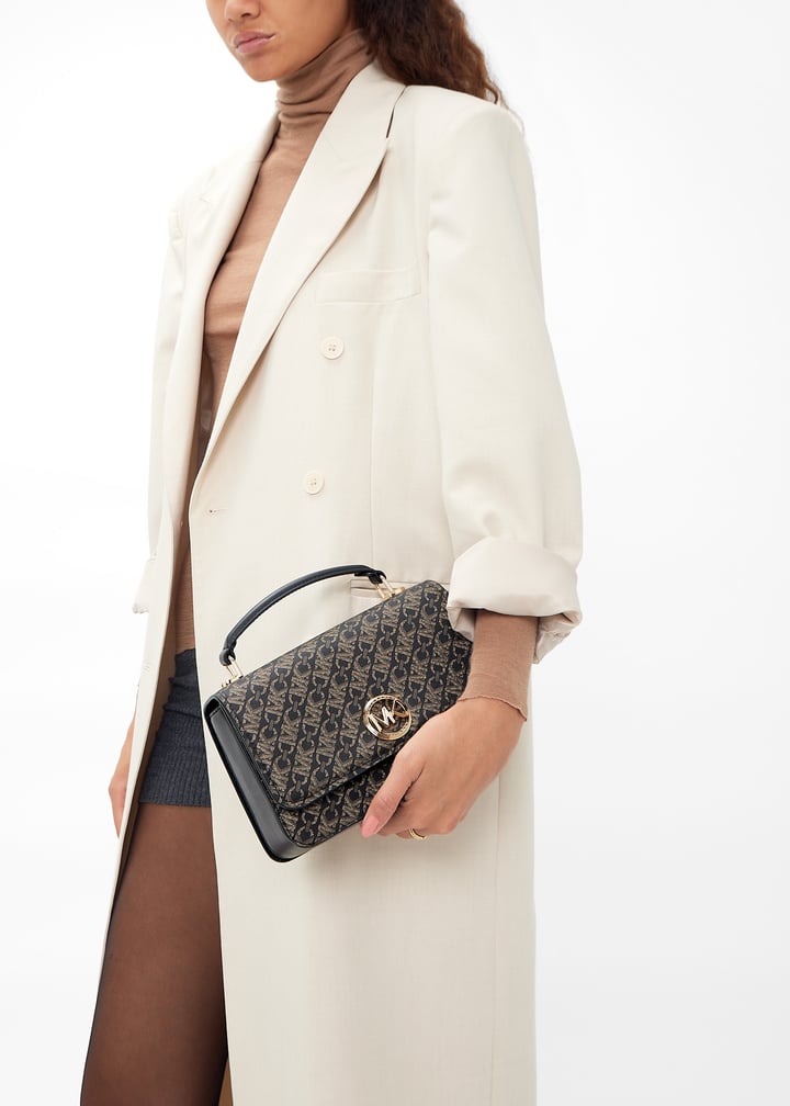 DDD　904545 Michael Kors Delancey satchel for Women - Brown in KSA | Level Shoes