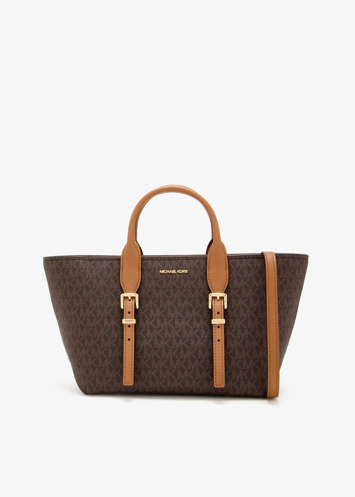 【関税&送料込】Michael By Michael Kors Caramel Leather Moor Michael Kors Moore small tote bag for Women - Brown in UAE