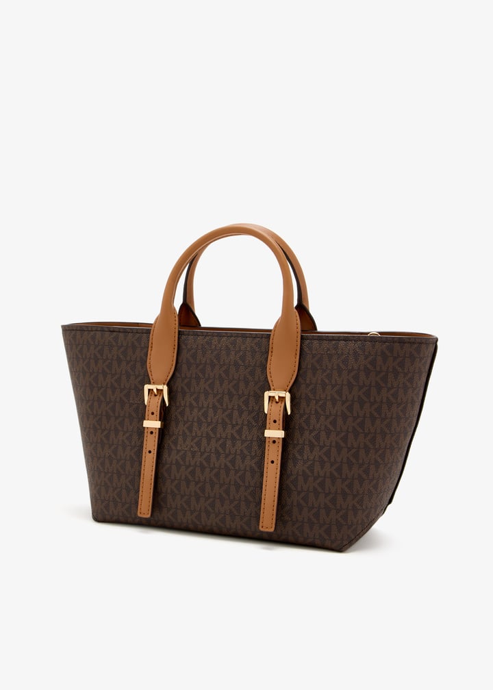 【関税&送料込】Michael By Michael Kors Small Moore Tote Bag Michael Kors Moore Tote Bag | Brown | FARFETCH