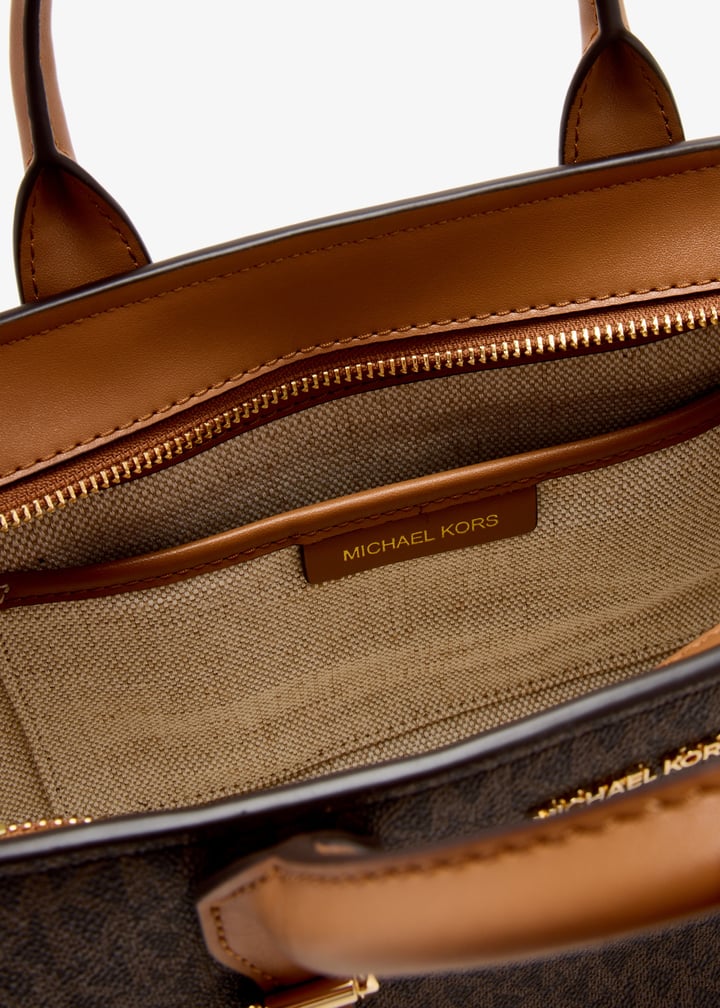【関税&送料込】Michael By Michael Kors Caramel Leather Moor Michael Kors Moore small tote bag for Women - Brown in UAE