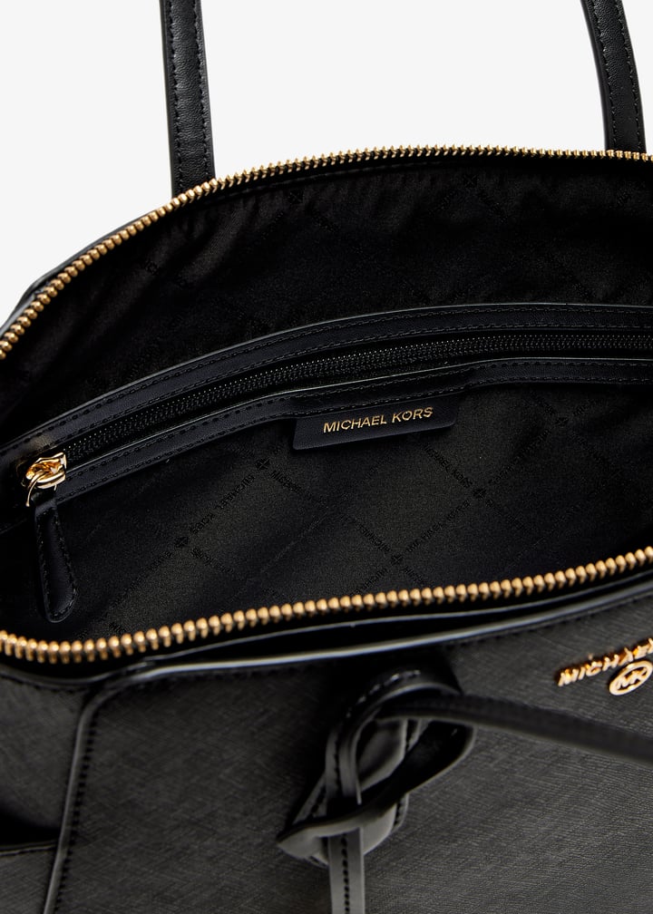 Anna 美品MICHAEL KORS Andi Embellished Quilted Leather and Metallic Trainer