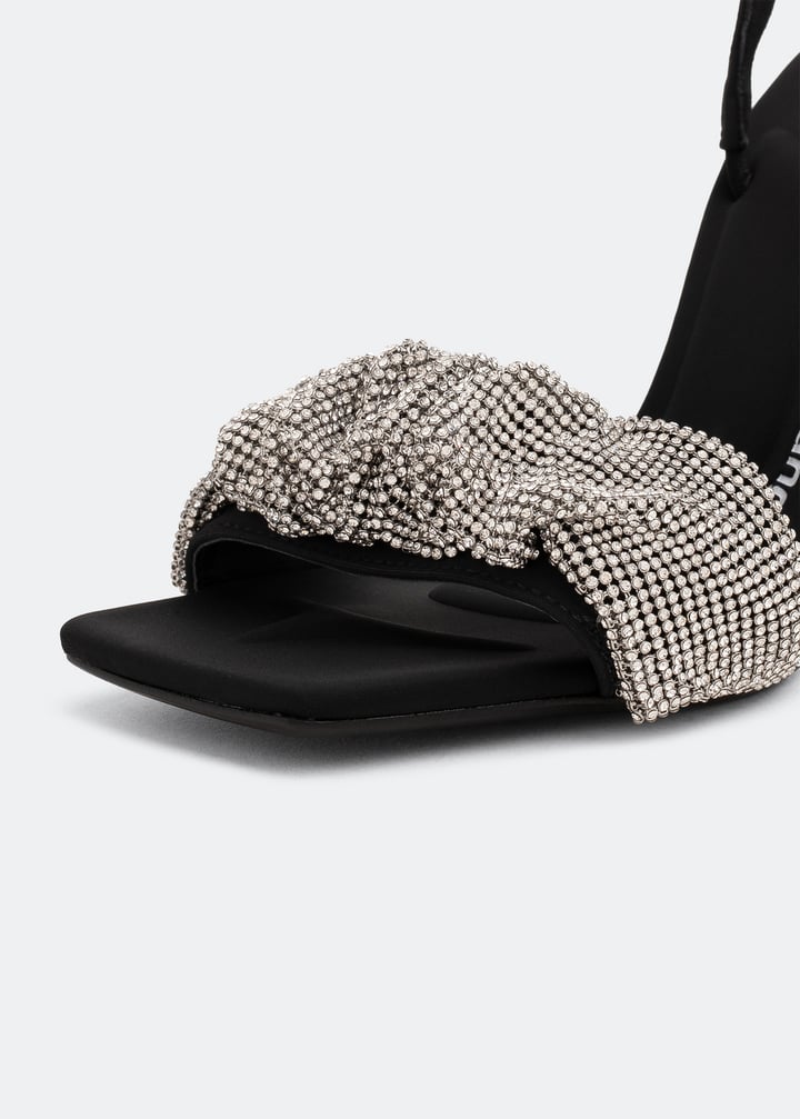 Alexander Wang Julie Scrunchie sandals for Women - Black in