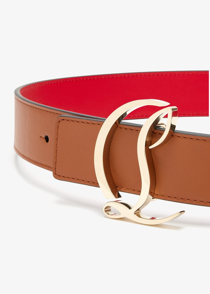 Christian Louboutin CL Logo belt for Women - Brown in UAE