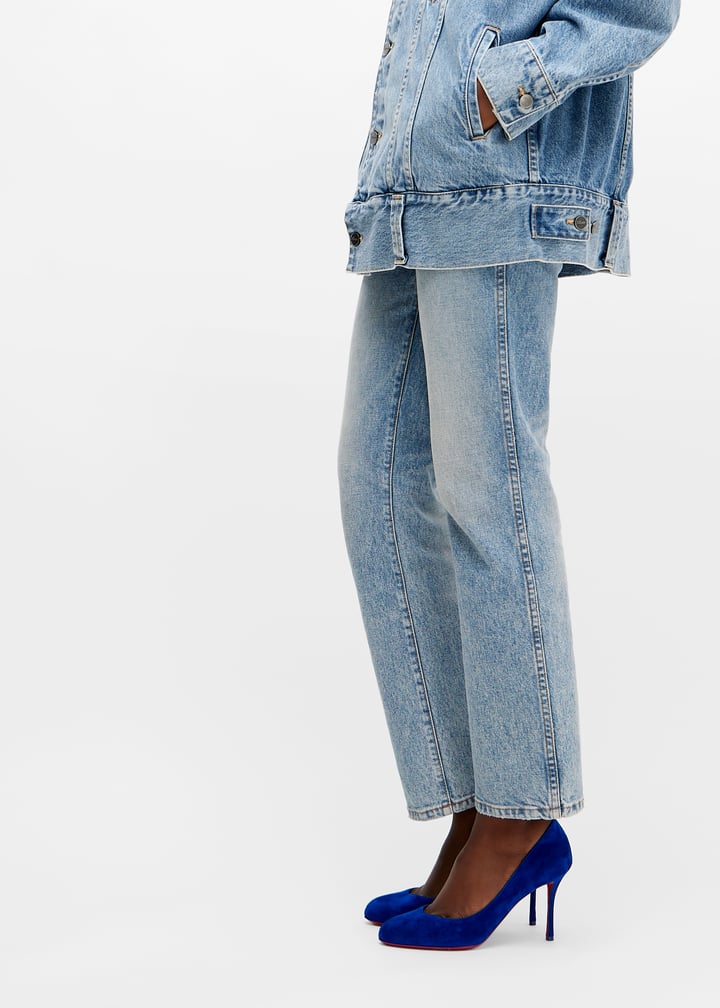 ⭐︎新品未使用⭐︎ Christian Louboutin デニムブルー ハイヒール Kate 85 embellished denim pumps in blue - Christian